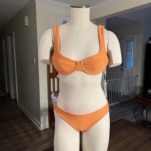 L*Space Nikita Top & Sandy Bottom Bikini Set Medium | Burnt Orange | NWT